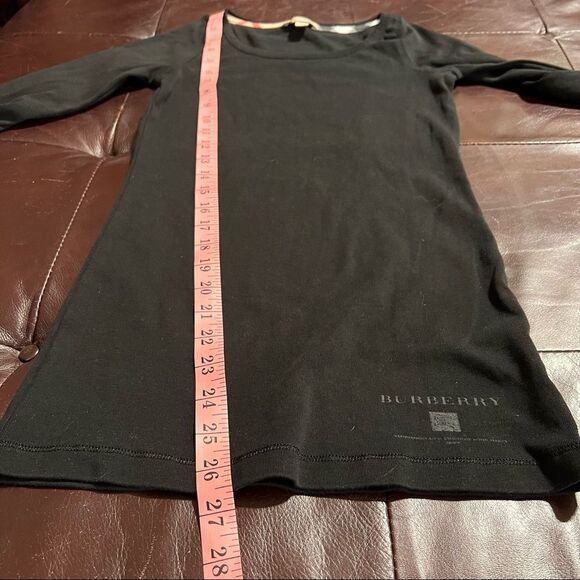 Burberry Black Women's Top with Nova Check Cuffs Size Small - Picture 7 of 9